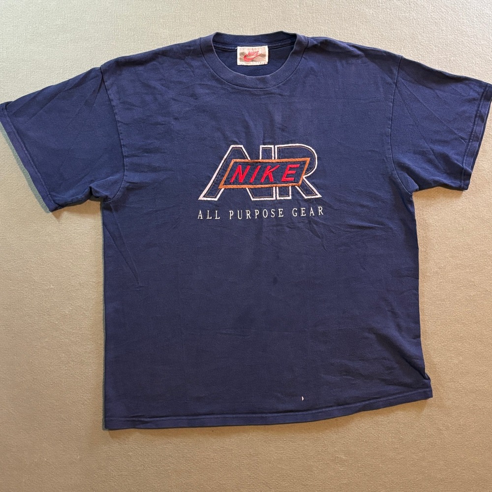 VTG Nike Bootleg Replica All Purpose Gear T Shirt Mens L Embroidered 90s USA